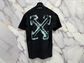 T-SHIRT OFF (CROCE AZZURRA)