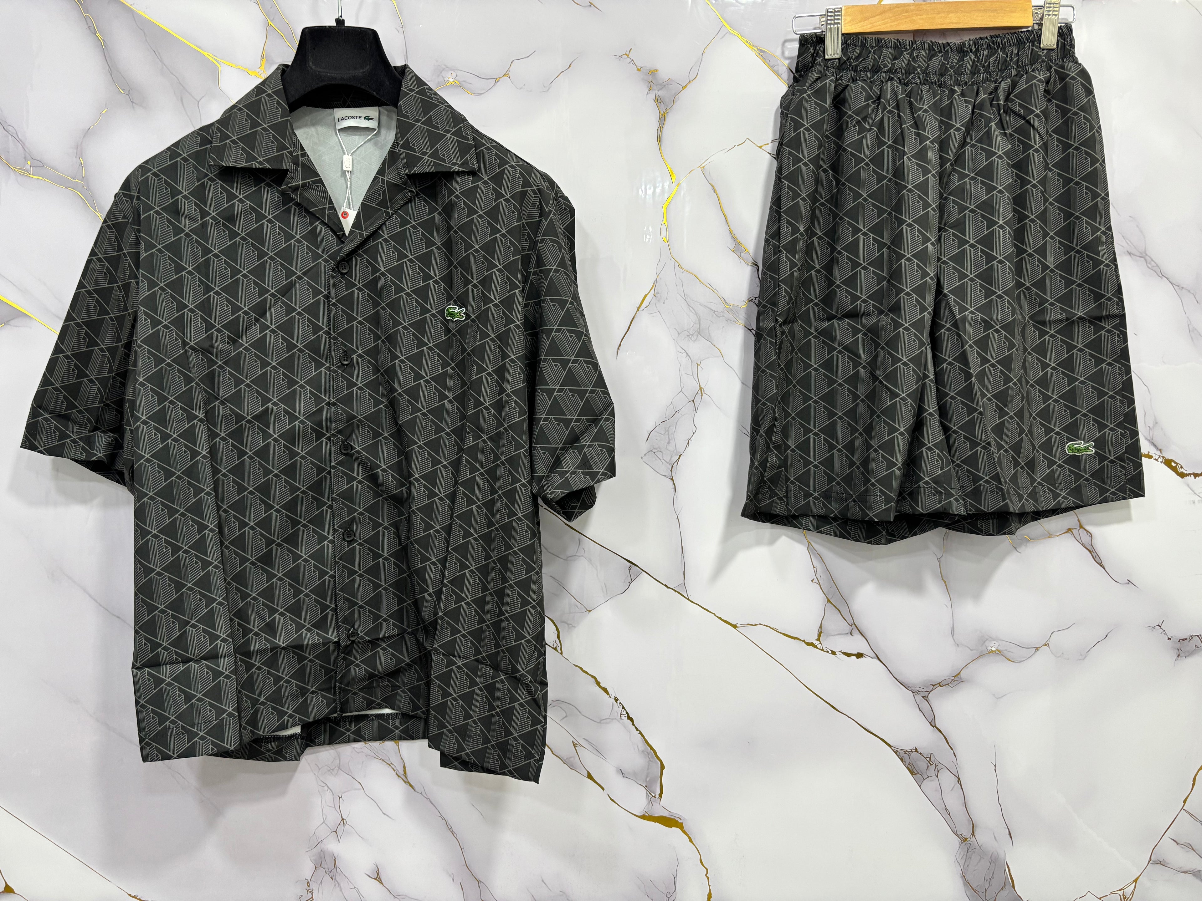 COMPLETO LACOSTE (CAMICIA+BERMUDA)