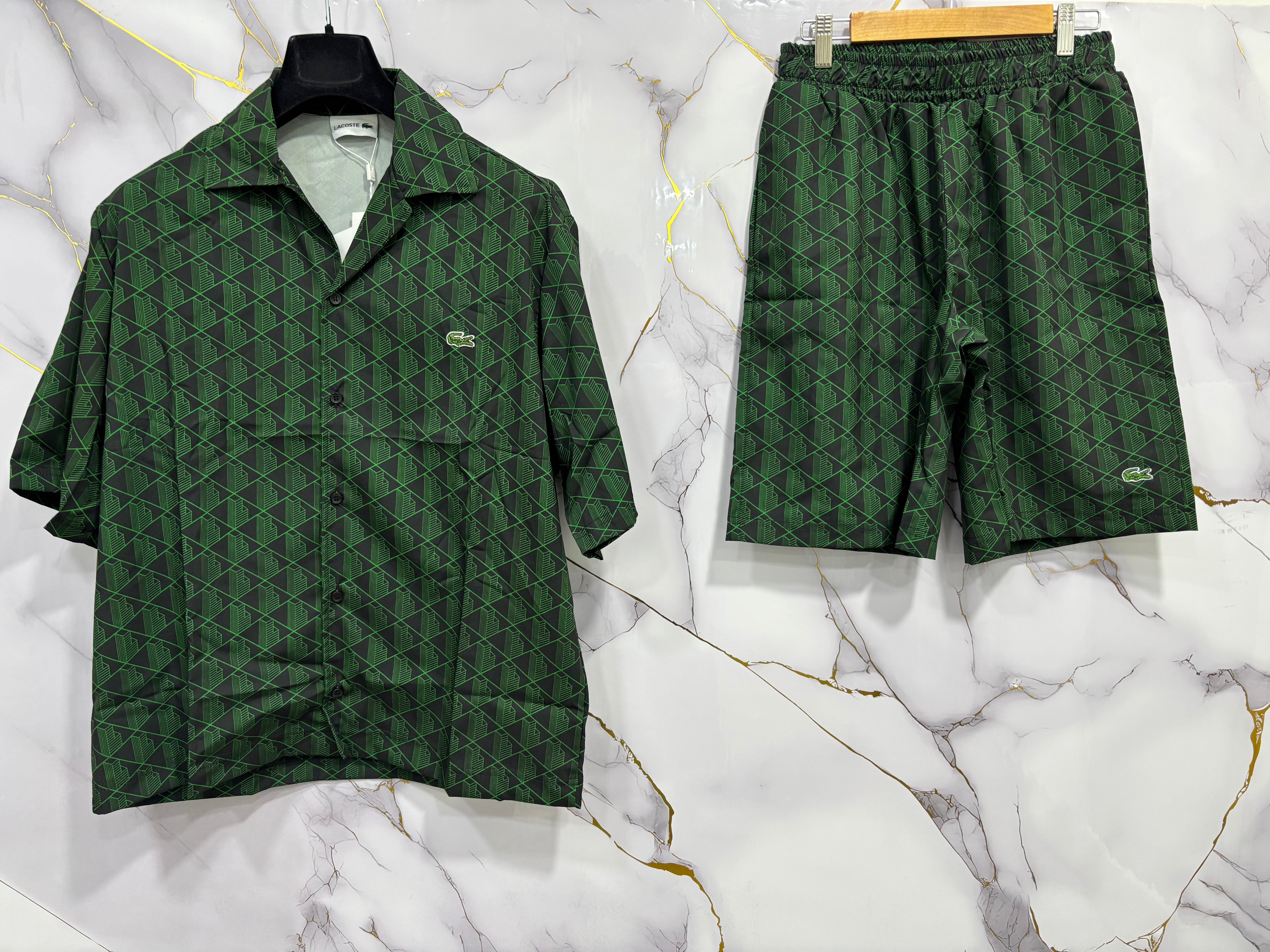 COMPLETO LACOSTE (CAMICIA+BERMUDA)