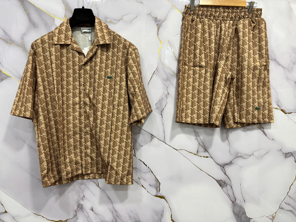 COMPLETO LACOSTE (CAMICIA+BERMUDA)
