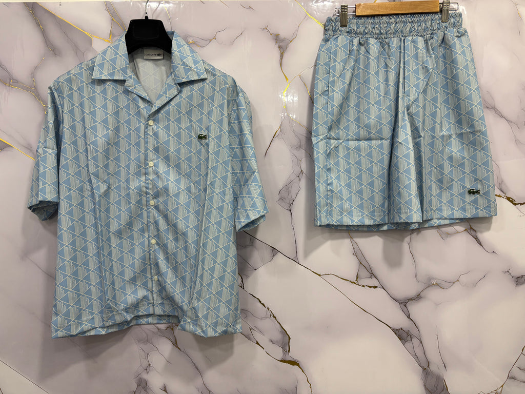 COMPLETO LACOSTE (CAMICIA+BERMUDA)