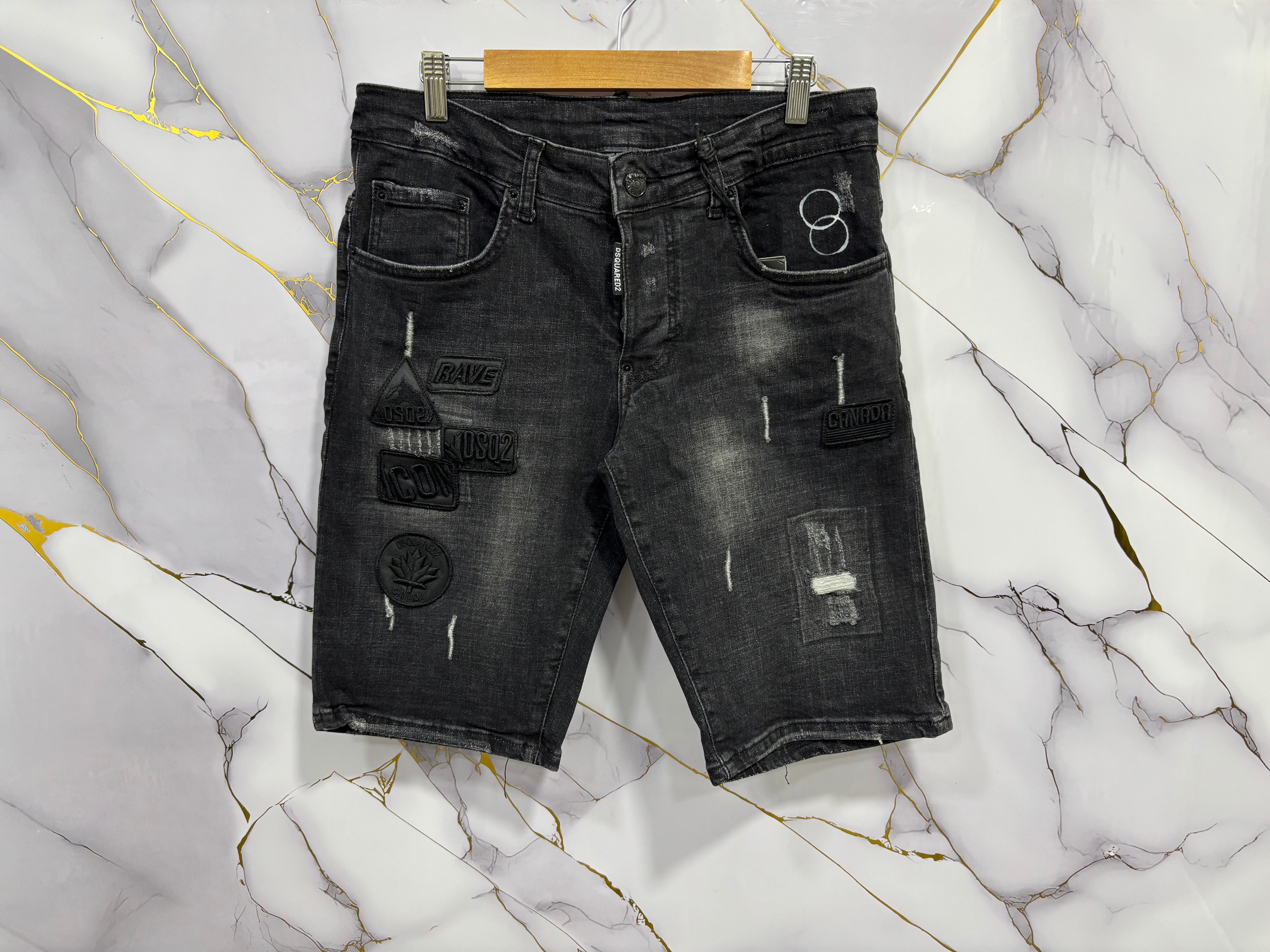 BERMUDA DSQ (NERO TOPPE)